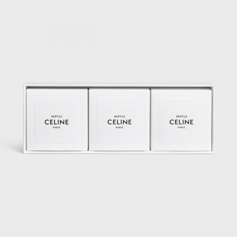 CELINE  PERFUMED SOAPS SET REPTILE 